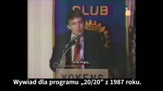 Donald Trump atak na Iran wywiad z 1987 roku!